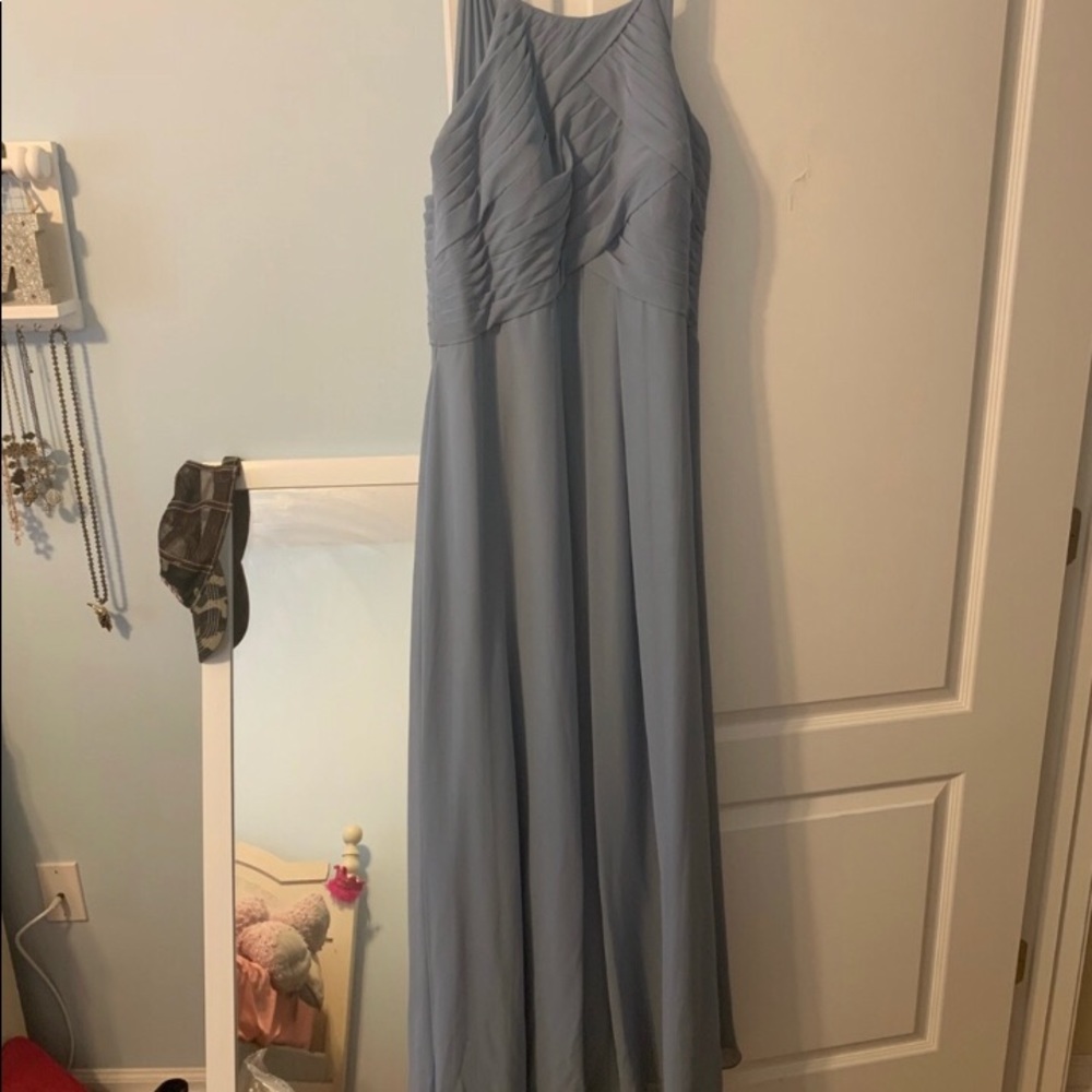 Dusty Blue Azazie Dress